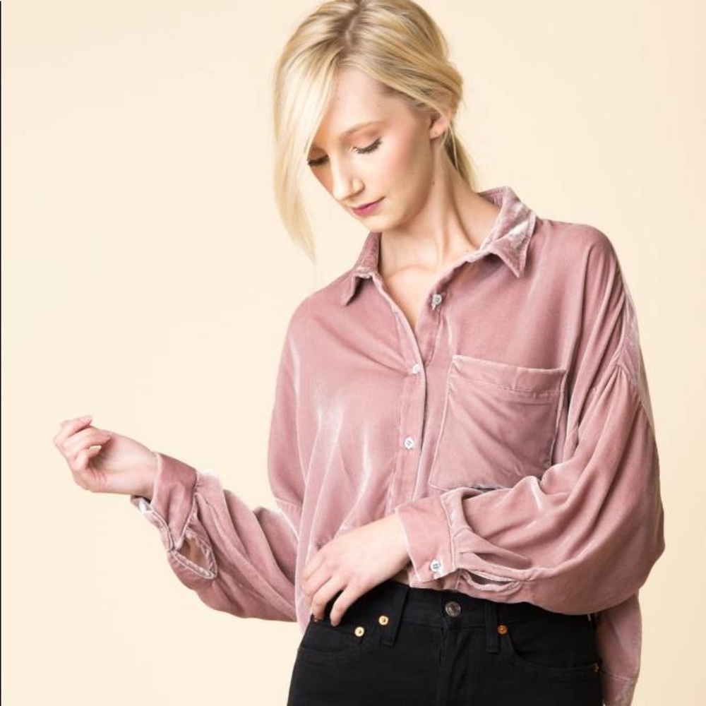 NWT❗️MARA HOFFMAN INEZ TOP - PINK VELVET
